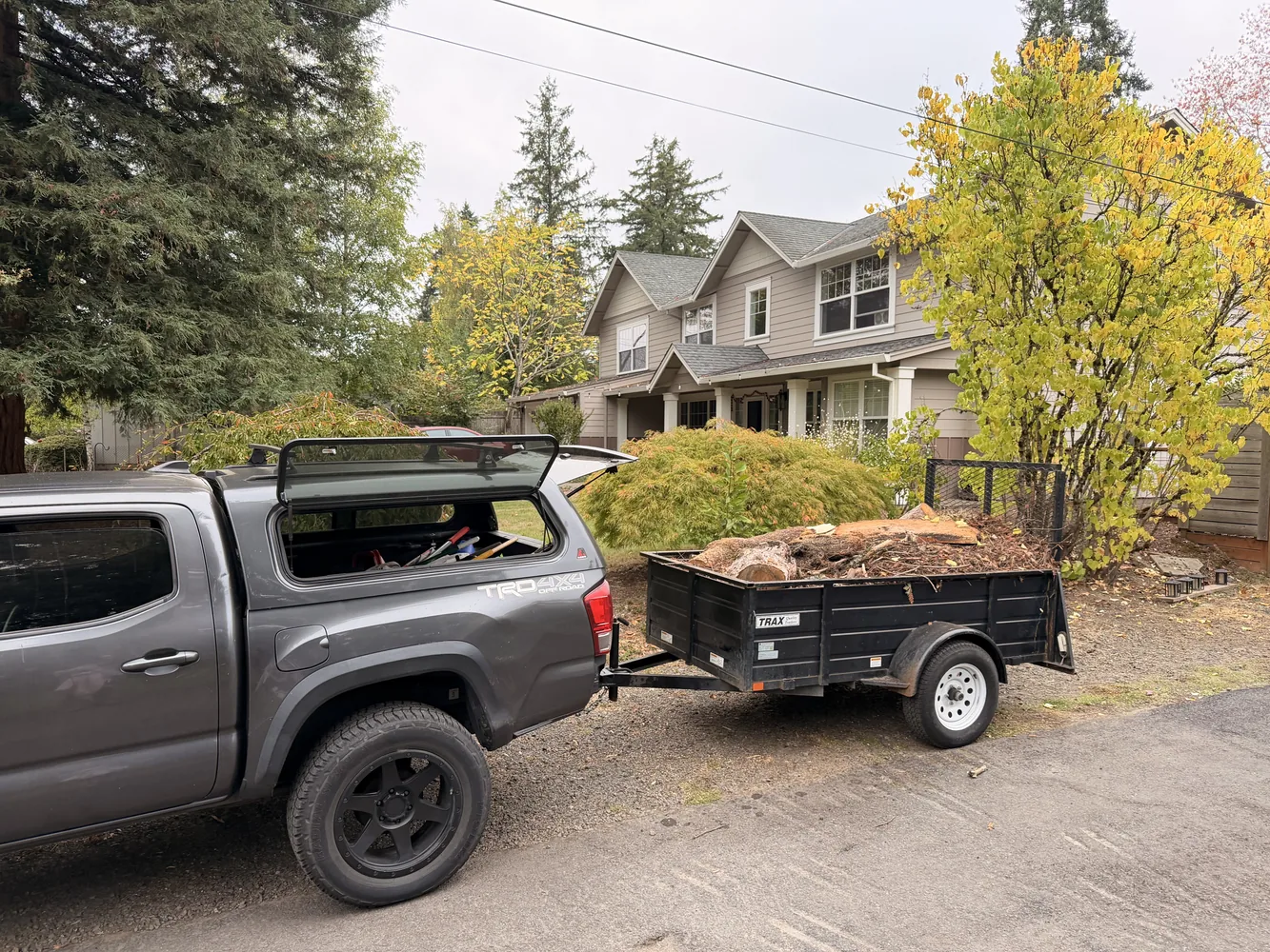 Northline truck and trailer loaded for hauling